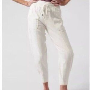 Athleta Farallon Weekender Magnolia White Women's Pants Joggers Size 2 XL NWT